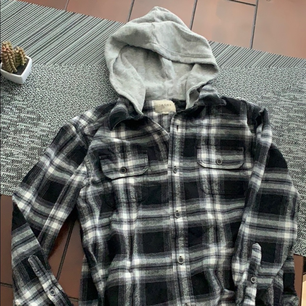 Boys Flannel Hoodie